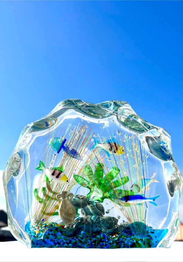 Irtys - Murano Glass Aquarium With 9 Elements