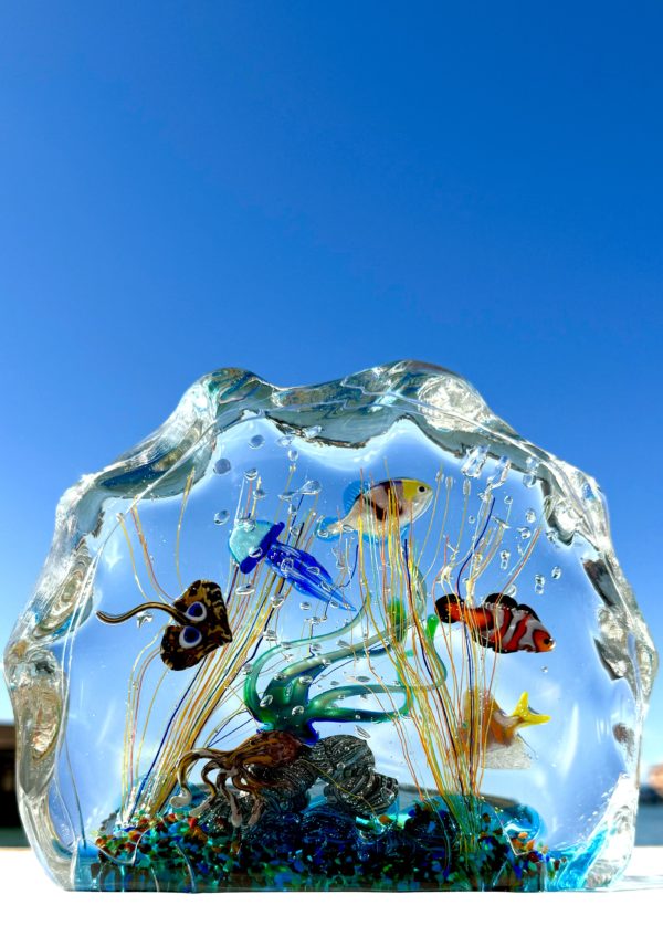 Uele - Murano Glass Aquarium With 8 Elements - Unique Piece 1/1