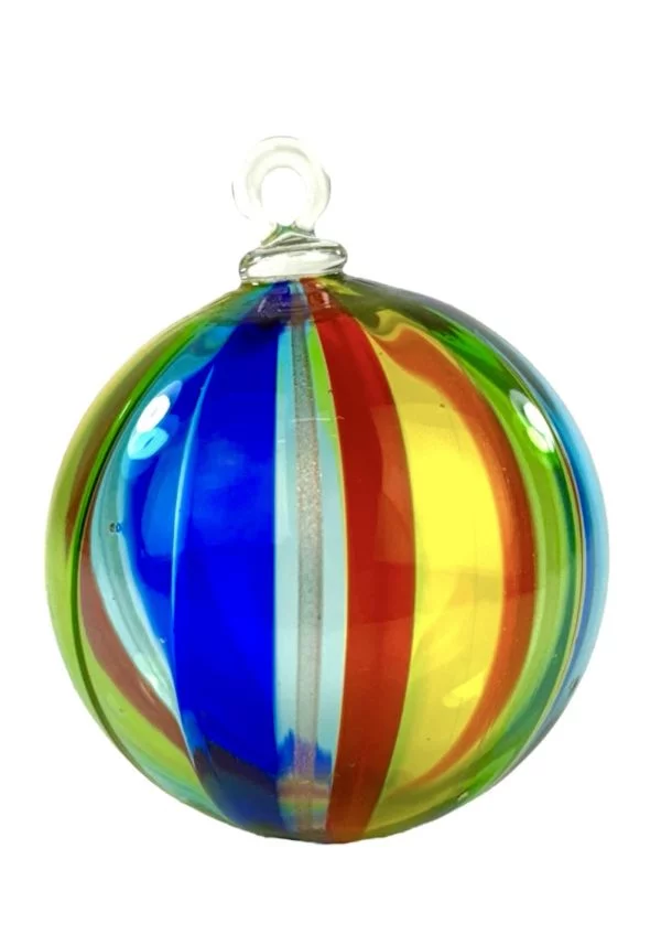Ludo - Multicolored Murano Glass Xmas Ball "Kriger"