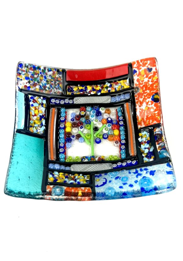 Liam - Exclusive Murano Glass Plate "Miami" - Size S