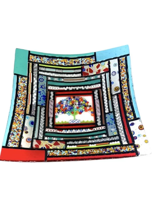 Liam - Exclusive Murano Glass Plate "Miami" - Size XXL
