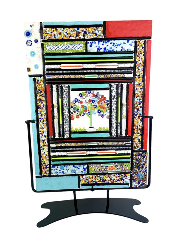 Exclusive Murano Glass Sculpture On Mount "Miami" - Size L