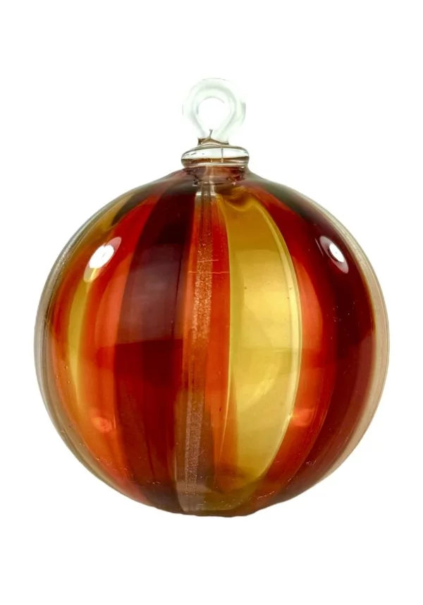 Ludo - Red Murano Glass Xmas Ball "Kriger"