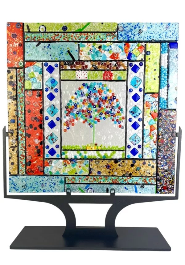 Exclusive Murano Glass Sculpture On Mount "Miami" - Size XXXL