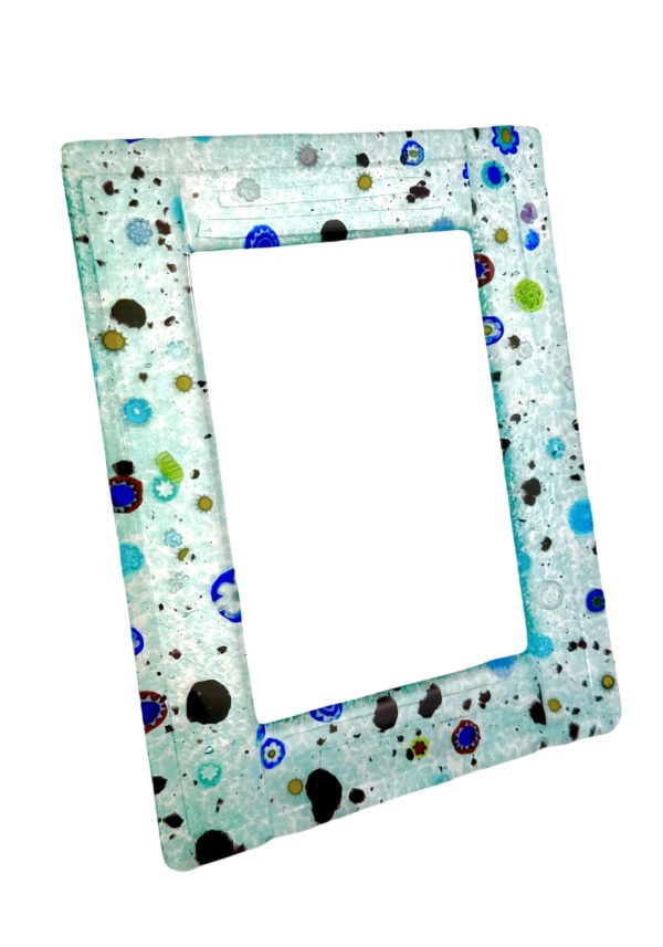 Emma - Marine Green Murano Glass Picture Frame "New York"