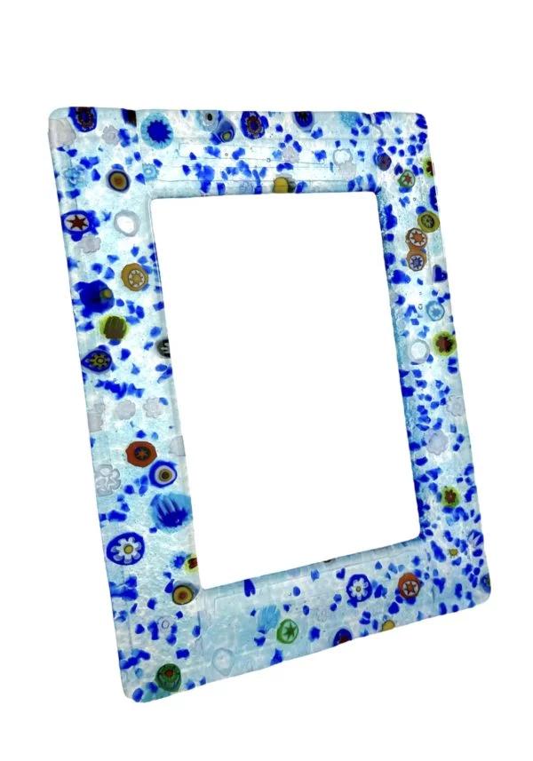 Emma - Blue Murano Glass Picture Frame "Los Angeles"