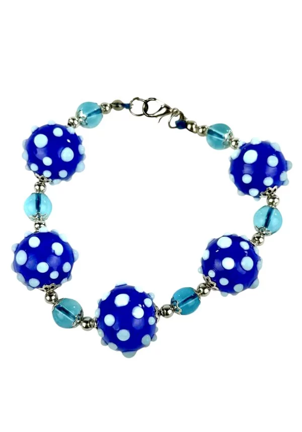 Ludovica - Blue Murano Glass Bracelet