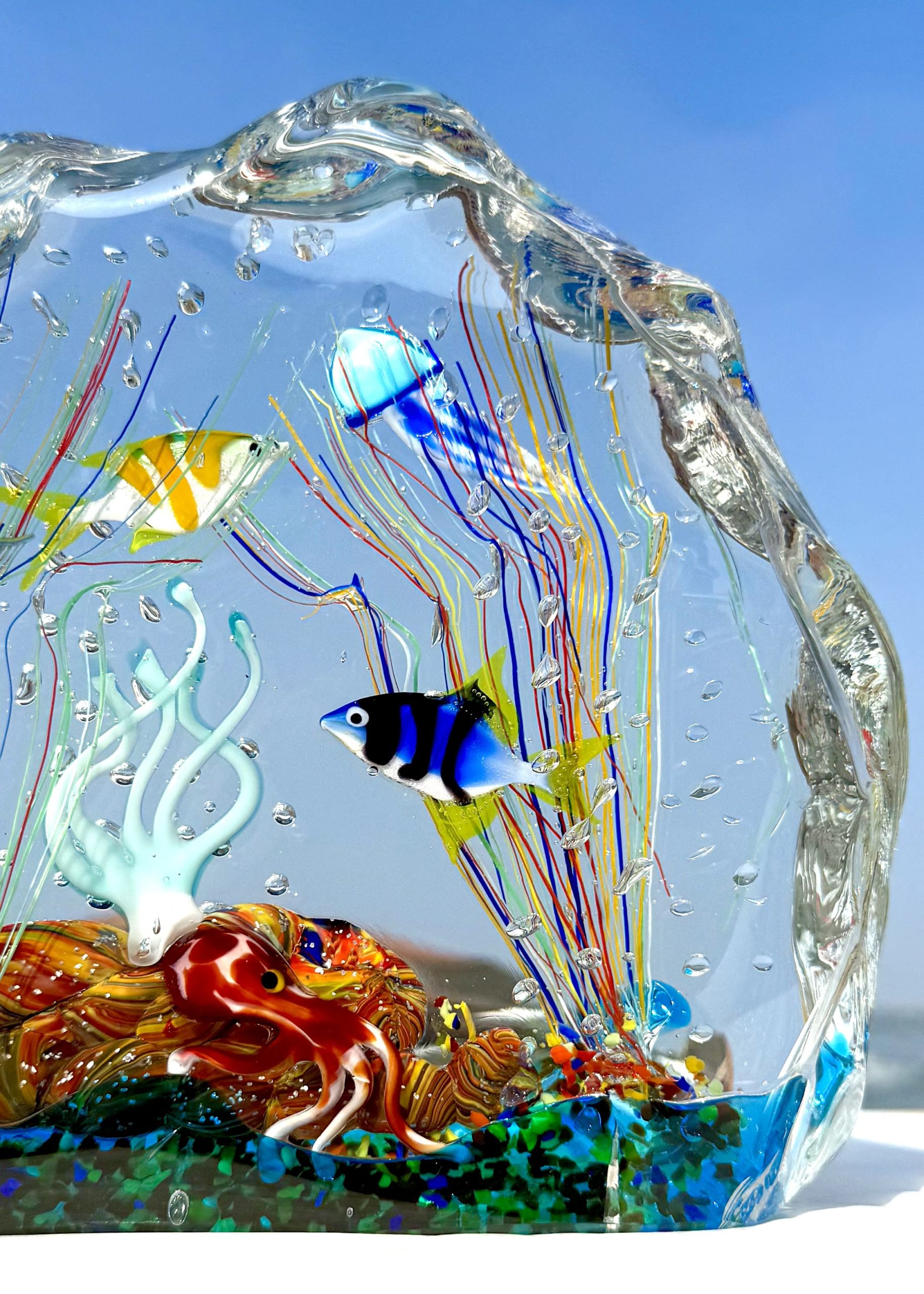 Xingu - Murano Glass Aquarium With 8 Elements