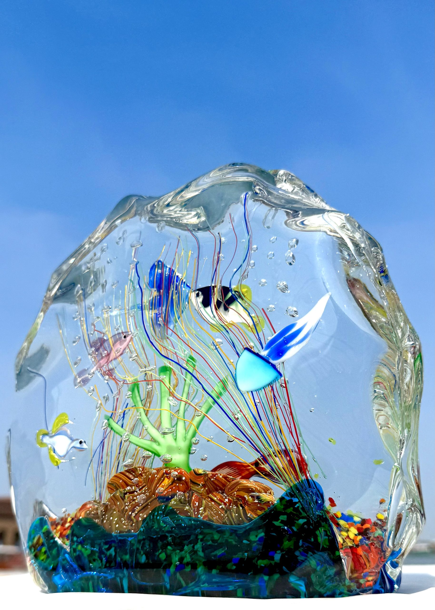 Vitim - Murano Glass Aquarium With 8 Elements