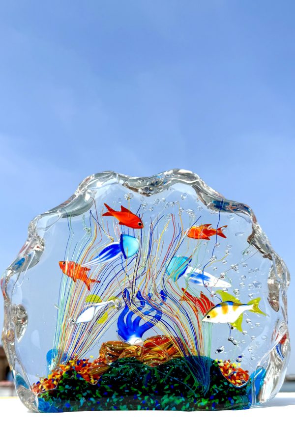 Tepajos - Murano Glass Aquarium With 8 Elements - Unique Piece 1/1