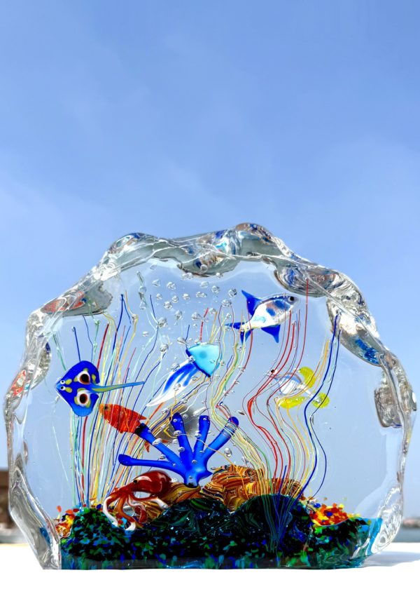 Celtico - Murano Glass Aquarium With 8 Elements - Unique Piece 1/1