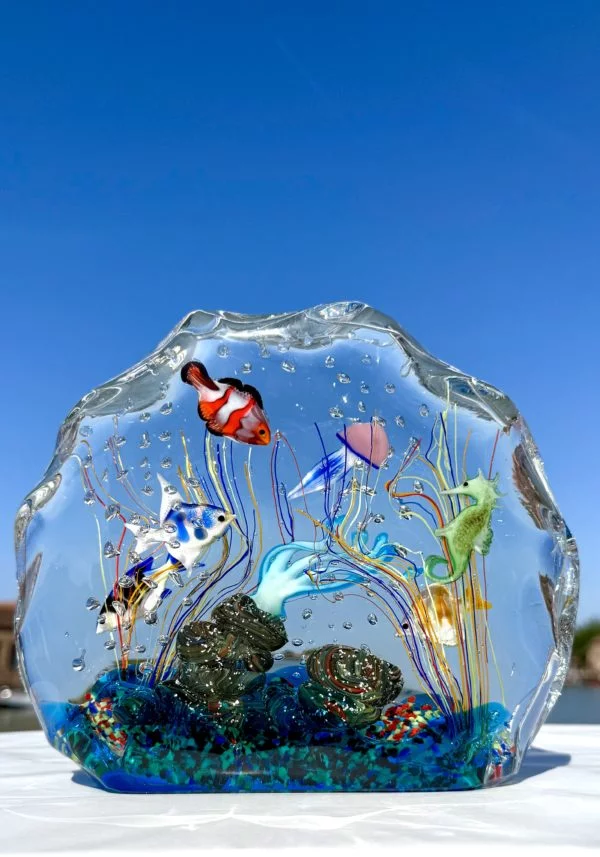 Barents - Murano Glass Aquarium With 8 Elements