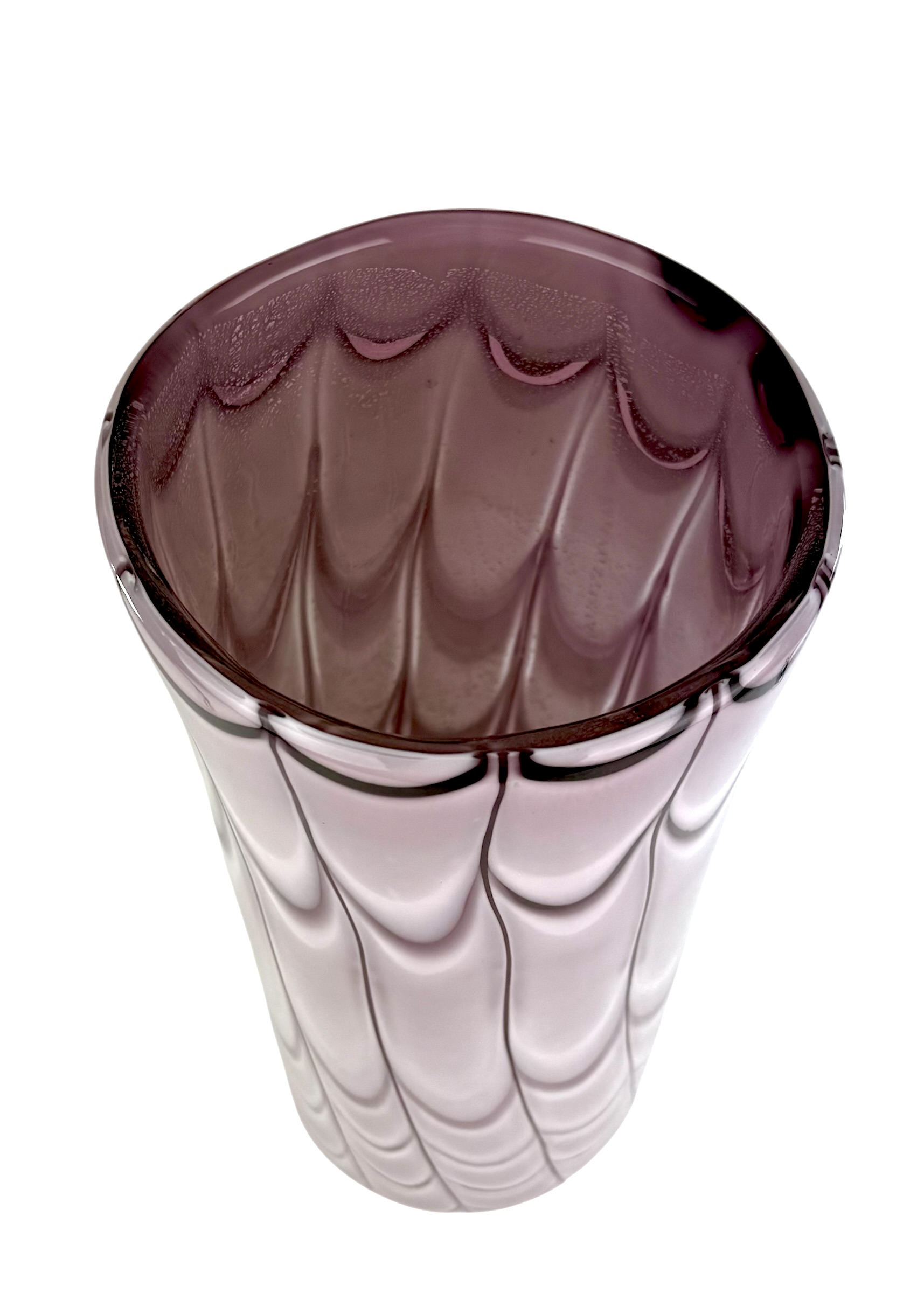 工芸品 Murano Glass Vase (Purple) Vintage purple Murano vase – Millefiori Interior