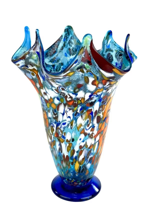 Fatima - Light Blue Murano Glass Vase "Fantasy"