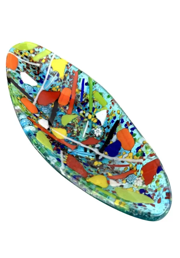 Noah - Multicolored Murano Glass Plate "Carnaval"