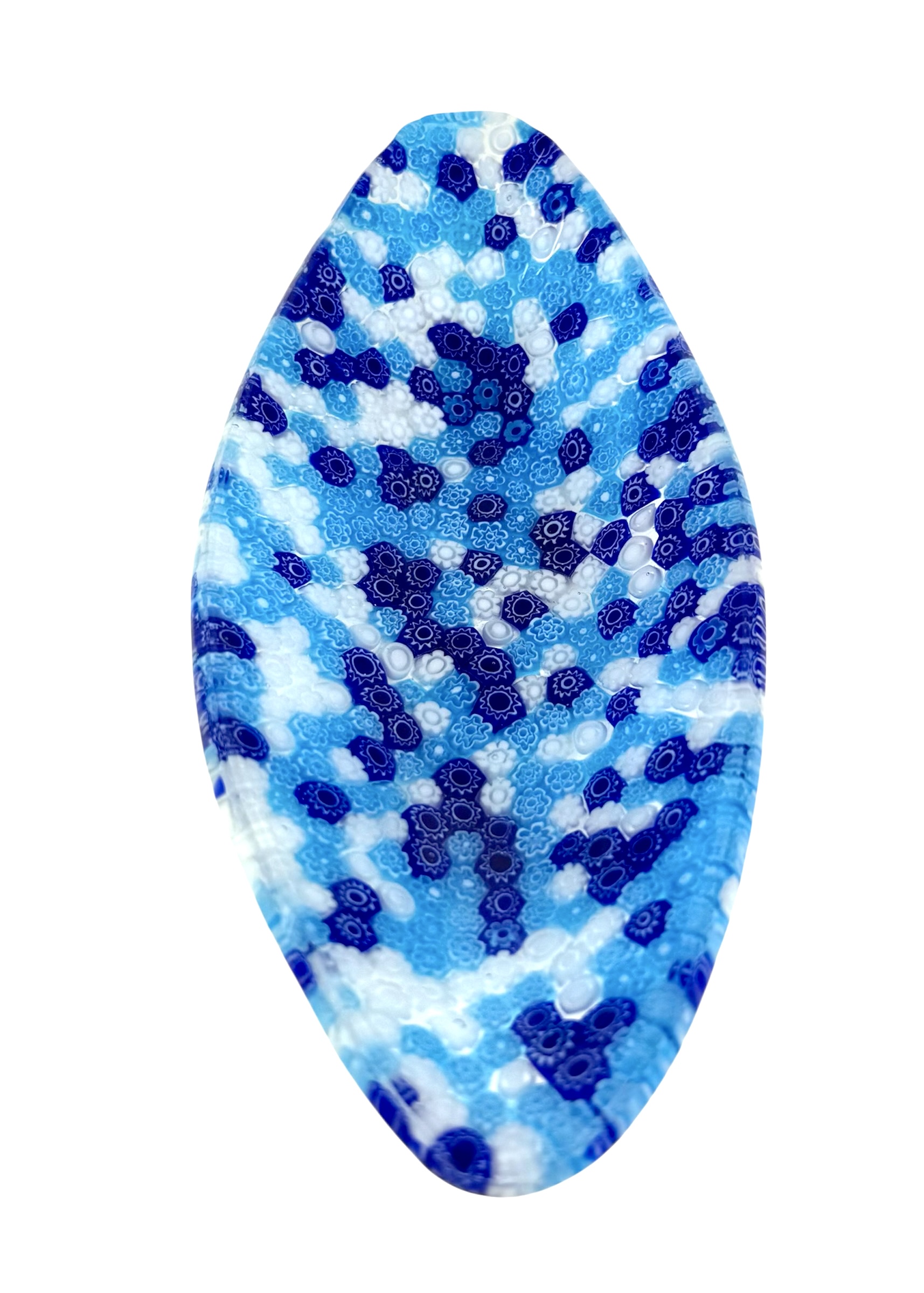 Noah - Light Blue Murrina Millefiori Murano Glass Plate