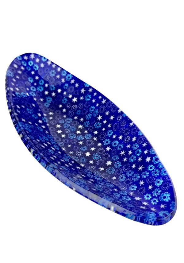 Noah - Blue Murrina Millefiori Murano Glass Plate