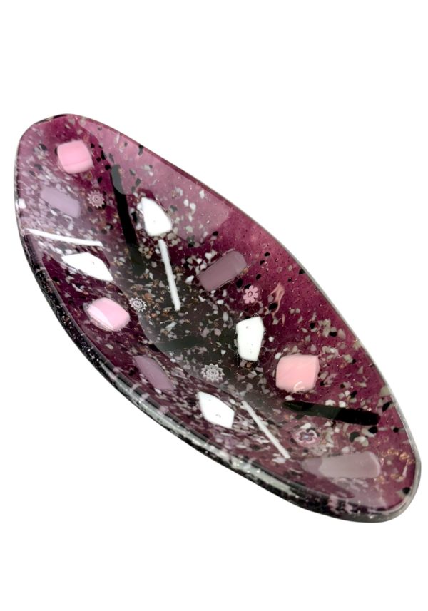 Noah - Amethyst Murano Glass Plate "Carnaval"