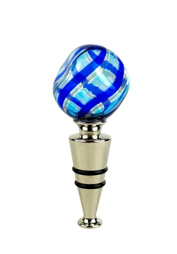 Franciacorta - Blue Murano Glass Bottle Cap "Maratea"