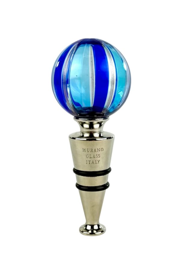Valpolicella - Blue Murano Glass Bottle Cap "Maratea"