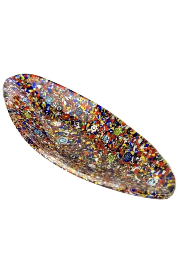 Noah – Multicolored Murano Glass Plate “Mixato“