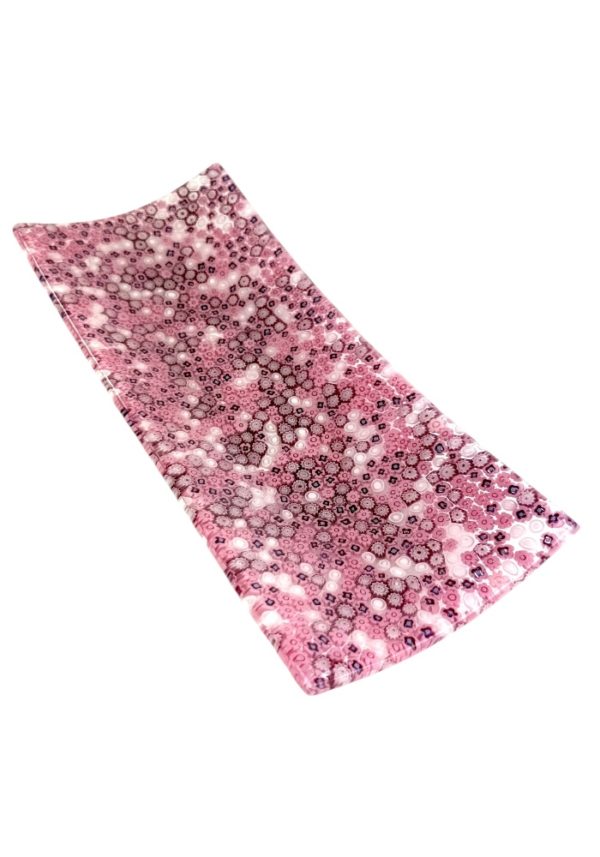 Thomas - Mix Rubin Murrina Millefiori Murano Glass Plate “Linda”