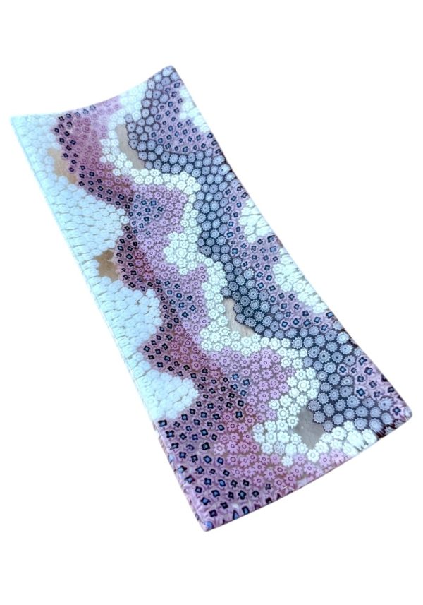 Thomas - Mix Rubin Murrina Millefiori Murano Glass Plate “Canalette”