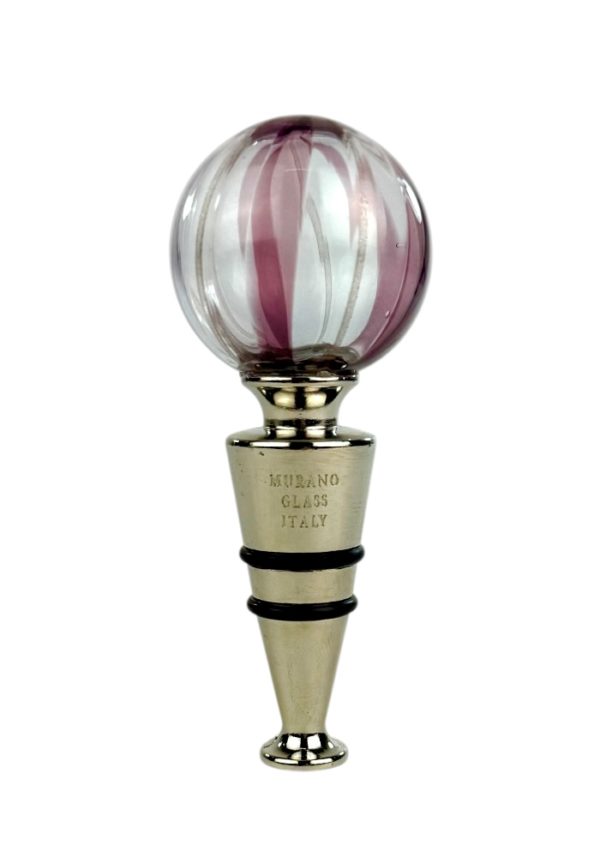 Valpolicella - Amethyst Murano Glass Bottle Cap "Maratea"