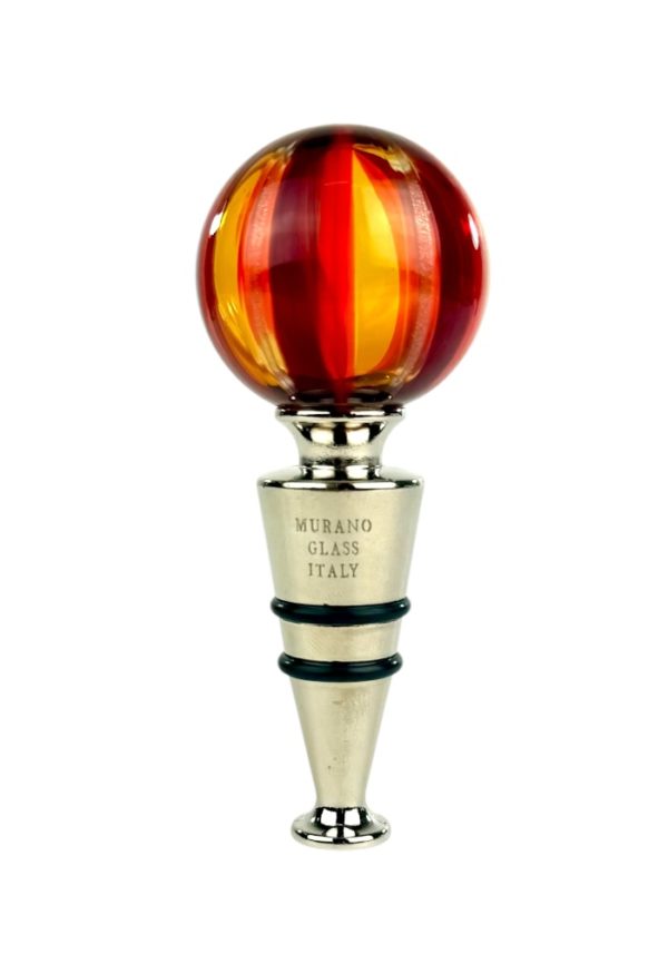 Valpolicella - Red Murano Glass Bottle Cap "Maratea"