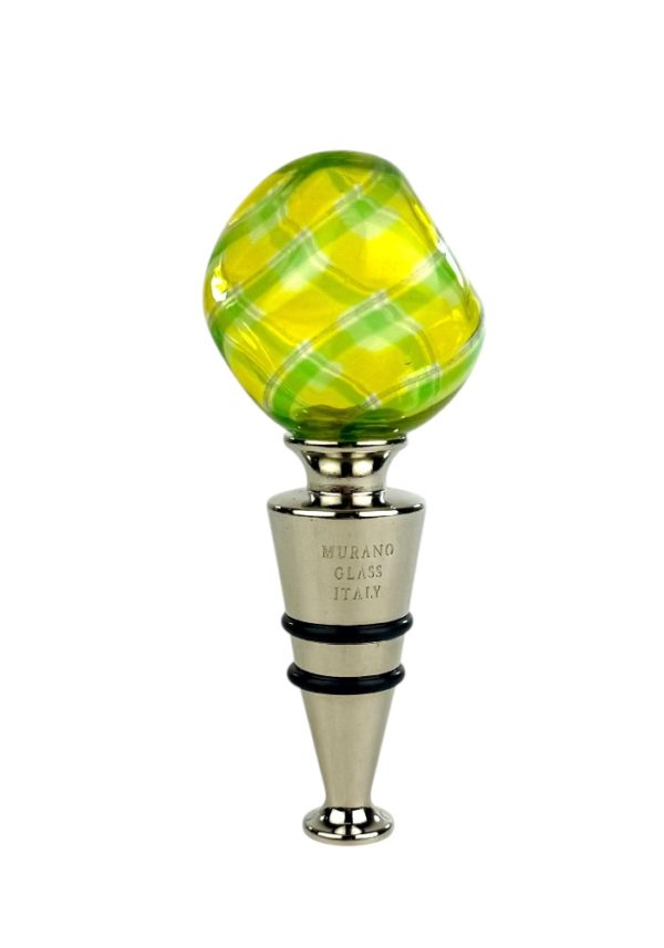 Franciacorta - Green Murano Glass Bottle Cap "Maratea"