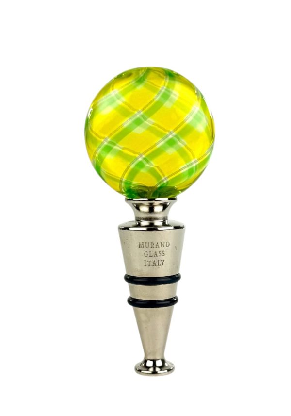 Manduria - Green Murano Glass Bottle Cap "Maratea"