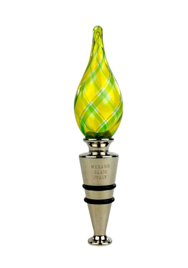 Barolo - Green Murano Glass Bottle Cap "Maratea"
