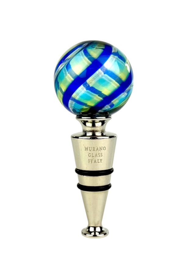 Pinot - Multicolored Murano Glass Bottle Cap "Tetris"