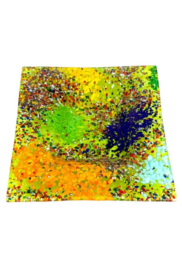 Henry - Green Murano Glass Plate "Fantasy"