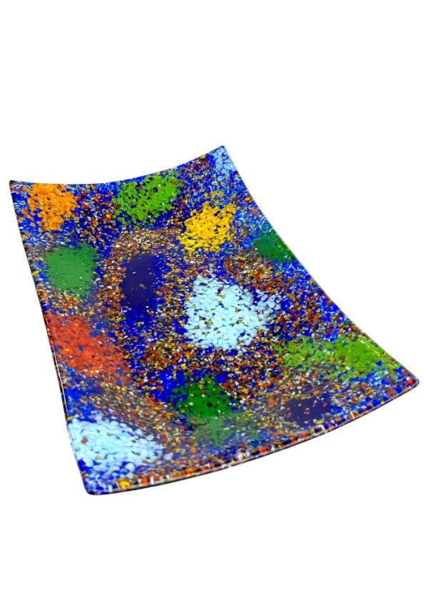 Jason - Blue Murano Glass Plate "Fantasy"