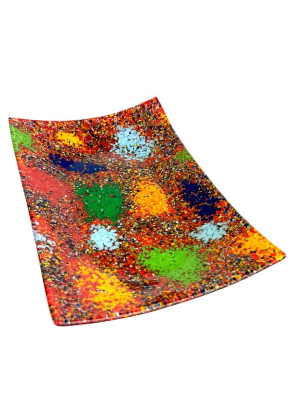 Jason - Red Murano Glass Plate "Fantasy"