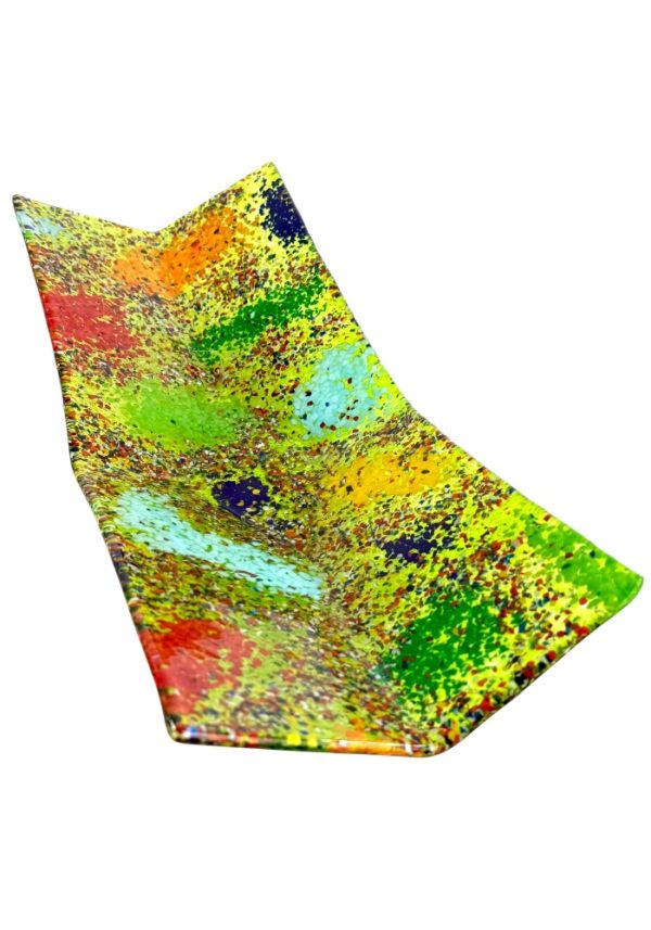 Ashley - Green Murano Glass Plate "Fantasy"