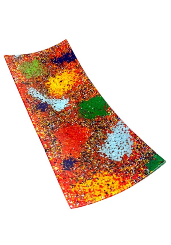 Thomas - Red Murano Glass Plate "Fantasy"