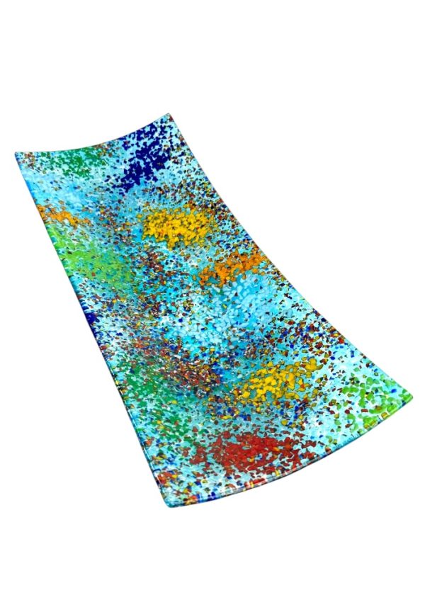 Thomas - Light Blue Murano Glass Plate "Fantasy"