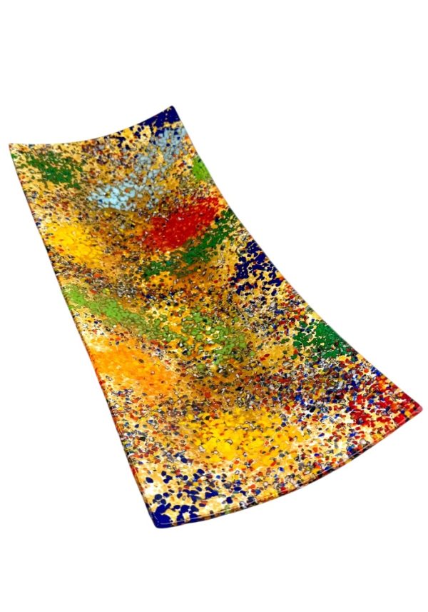 Thomas - Amber Murano Glass Plate "Fantasy"