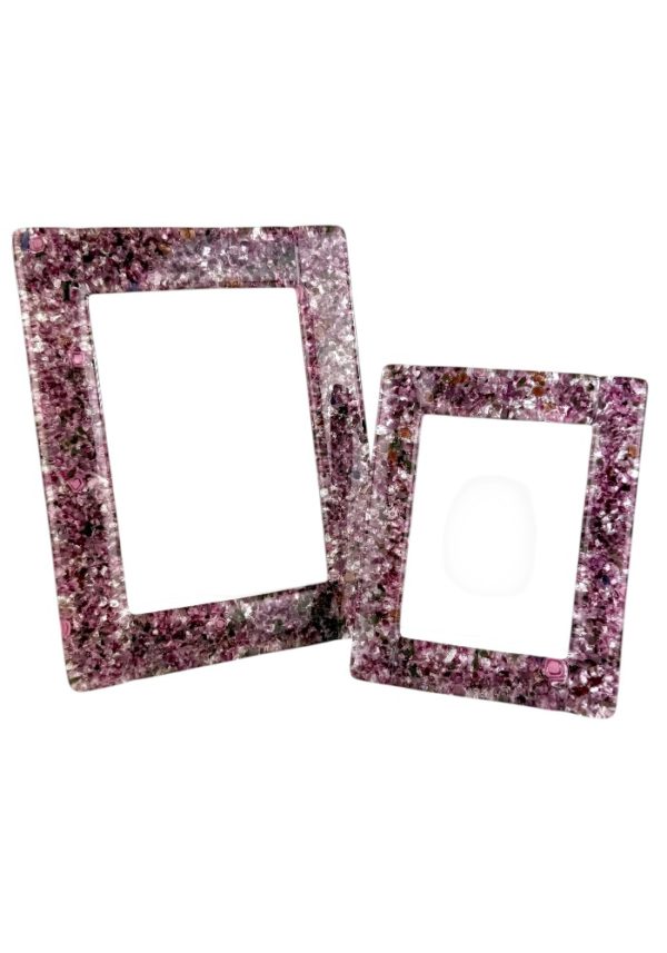 Emma - Rubin Murano Glass Picture Frame “Mixato”