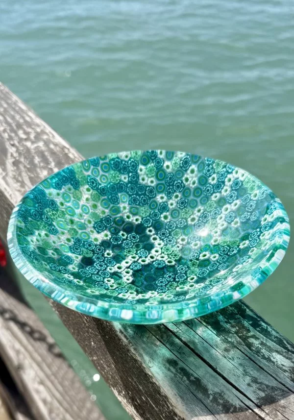 Zaccheo - Green Murano Glass Bowl "Linda"