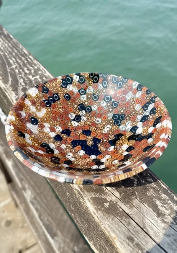 Zaccheo - Amber Murano Glass Bowl "Linda"