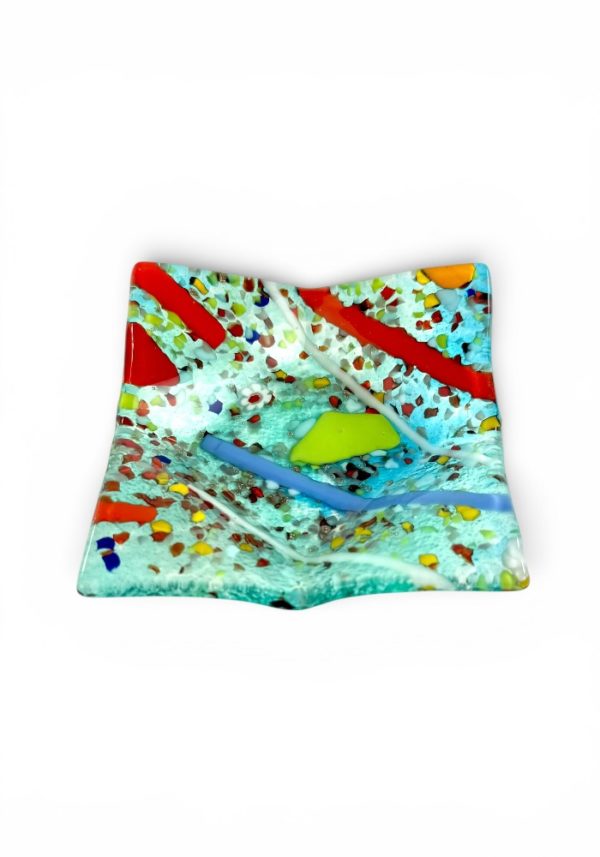 Madison - Multicolored Murano Glass Plate “Carnaval”