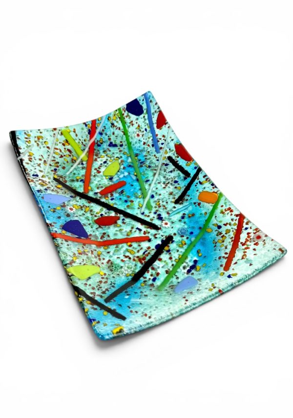 Jason - Multicolored Murano Glass Plate “Carnaval”