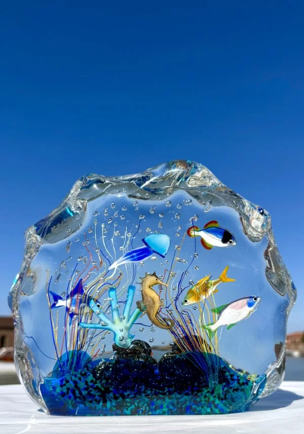 Isim - Murano Glass Aquarium With 8 Elements - Unique Piece 1/1