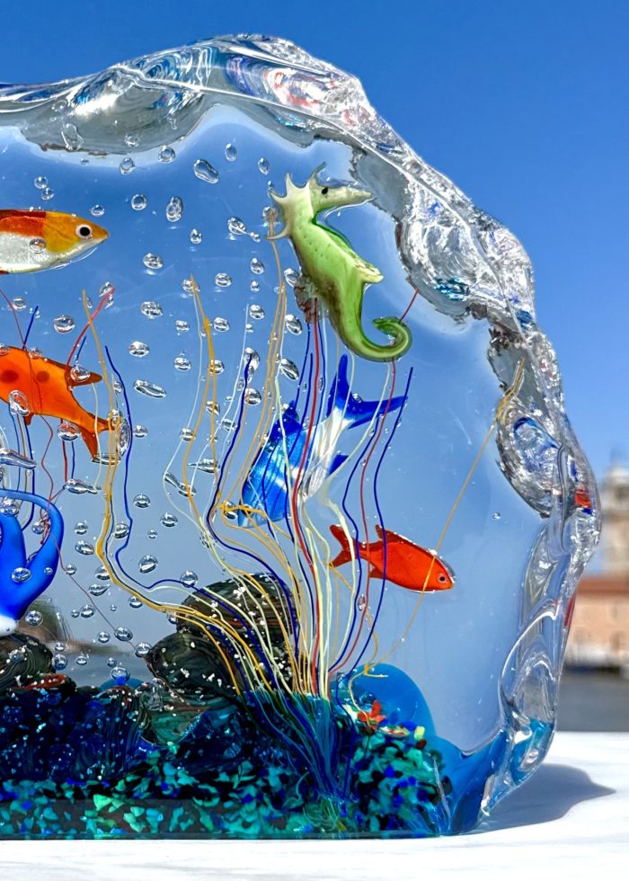 Limpopo - Murano Glass Aquarium With 8 Elements