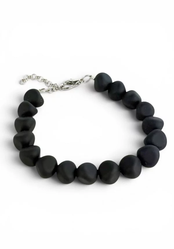 Clara - Black Murano Glass Bracelet