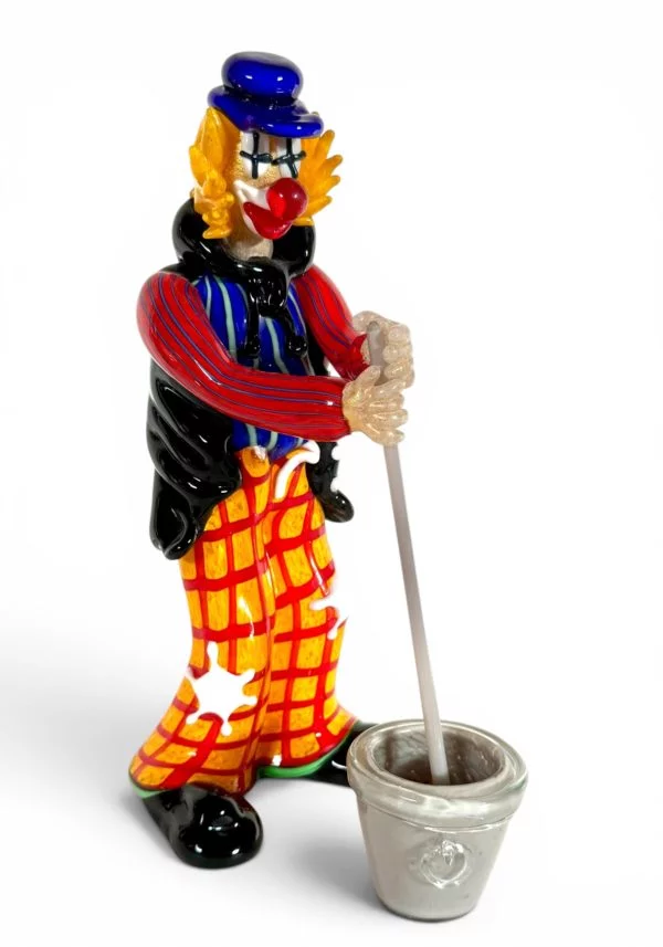 Murano Glass Clown - Master Glassmaker Crafting Mace Glass