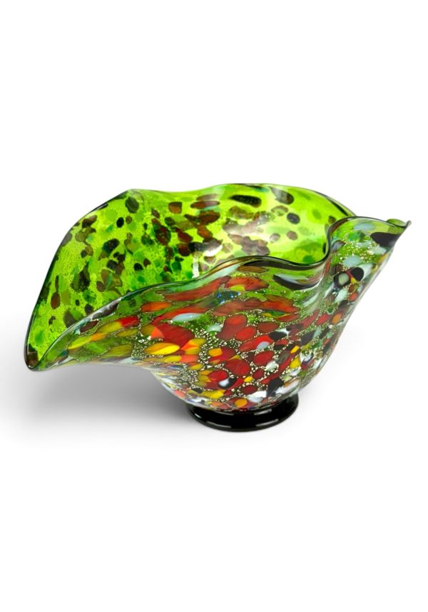 Conchiglia - Green Murano Glass Bowl "Fantasy"
